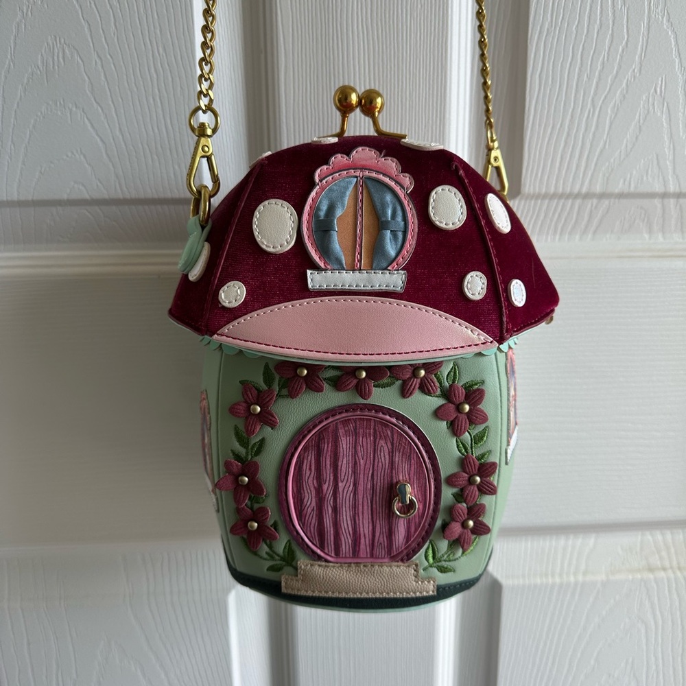 Vendula London Mushroom House Crossbody Bag
